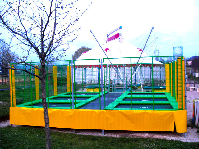 cage de trampoline mobile pour enfants
