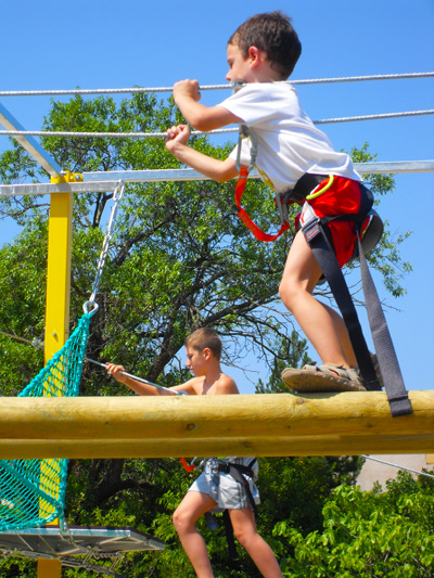 arcours acrobatique enfant